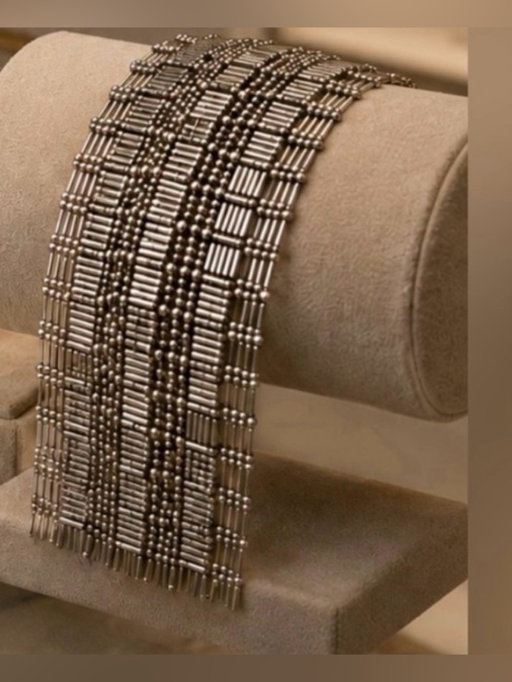 🩶 NEW 🩶 Plunder Silver Beaded Fringe Bracelet 🩶
